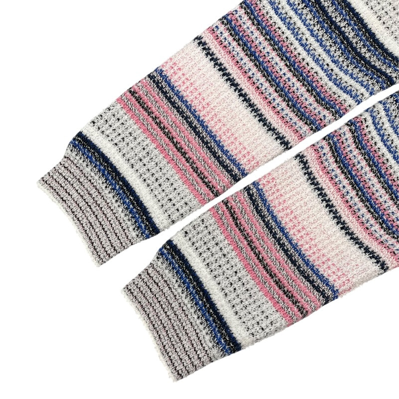 シャネル CHANEL ベルテッドニットカーディガン P77112 マルチカラー コットン レディース カーディガン