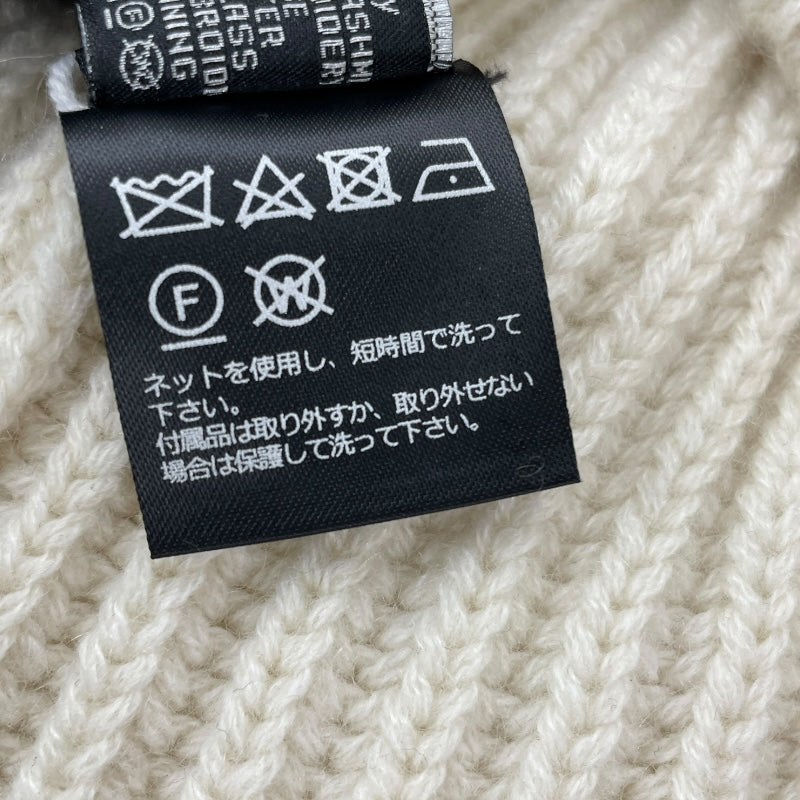 シャネル CHANEL スパンコール装飾ロゴニットキャップ アイボリー カシミヤ ユニセックス その他ファッション雑貨