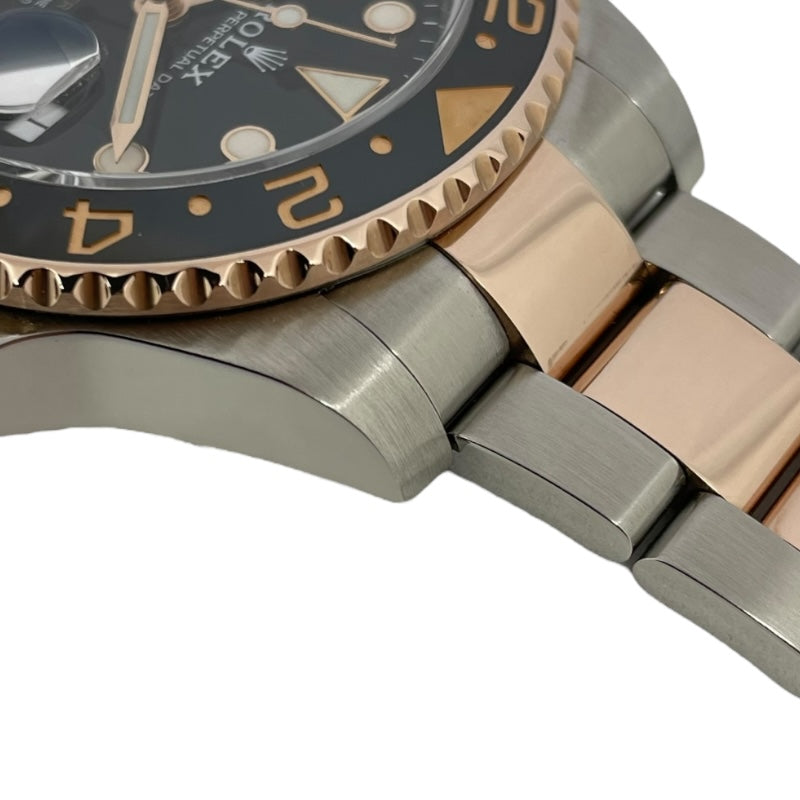 ロレックス ROLEX GMTマスター２ ランダムシリアル 126711CHNR ブラック K18PG/SS メンズ 腕時計