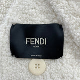フェンディ FENDI ムートンレザージャケット FM5360 クリーム レザー レディース その他アウター