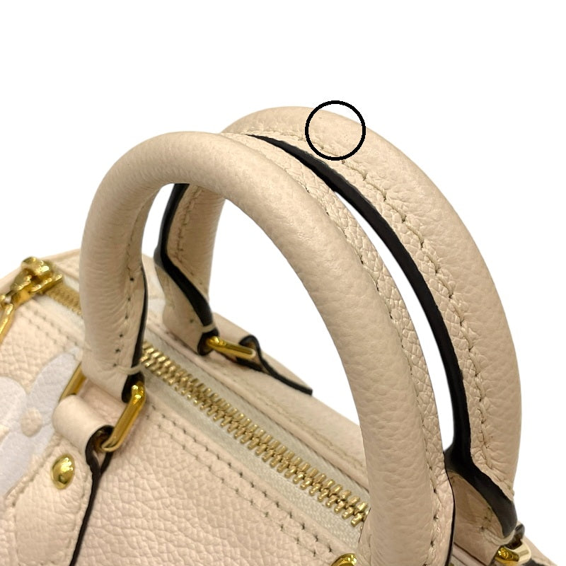 ルイ・ヴィトン LOUIS VUITTON パピヨンBB M45708 クリームサフラン モノグラム・アンプラントレザー レディース ショルダーバッグ