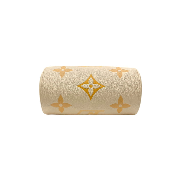 ルイ・ヴィトン LOUIS VUITTON パピヨンBB M45708 クリームサフラン モノグラム・アンプラントレザー レディース ショルダーバッグ