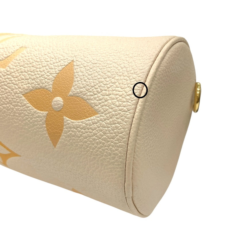 ルイ・ヴィトン LOUIS VUITTON パピヨンBB M45708 クリームサフラン モノグラム・アンプラントレザー レディース ショルダーバッグ