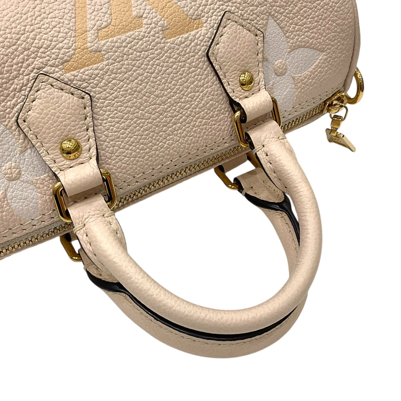 ルイ・ヴィトン LOUIS VUITTON パピヨンBB M45708 クリームサフラン モノグラム・アンプラントレザー レディース ショルダーバッグ
