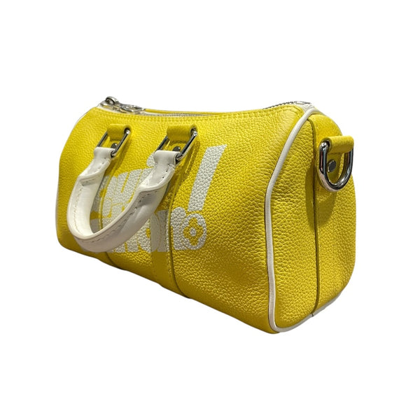 ルイ・ヴィトン LOUIS VUITTON キーポルXS M80842 イエロー　SV金具 レザー メンズ ショルダーバッグ