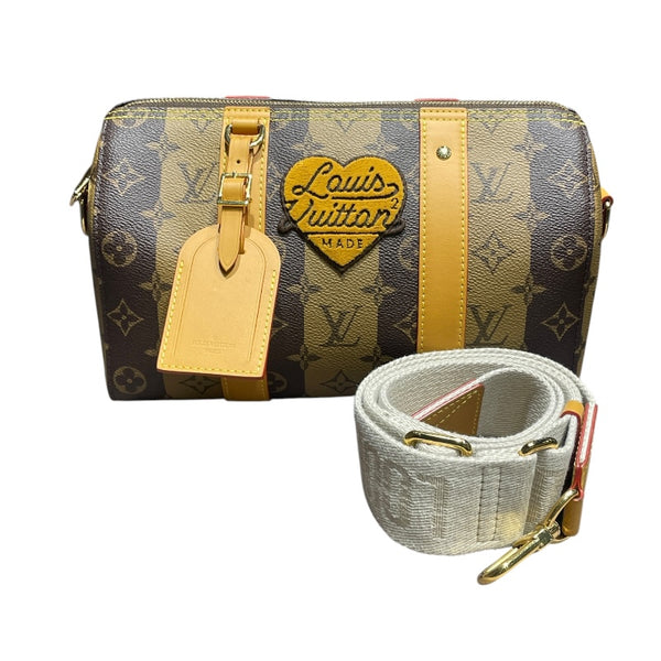 ルイ・ヴィトン LOUIS VUITTON シティキーポルNIGO M45963 モノグラムストライプ メンズ ショルダーバッグ
