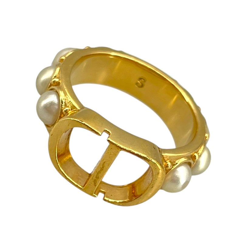 クリスチャン・ディオール Christian Dior 30モンテーニュリング ゴールド 真鍮/パール アクセサリー