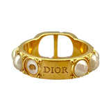 クリスチャン・ディオール Christian Dior 30モンテーニュリング ゴールド 真鍮/パール アクセサリー