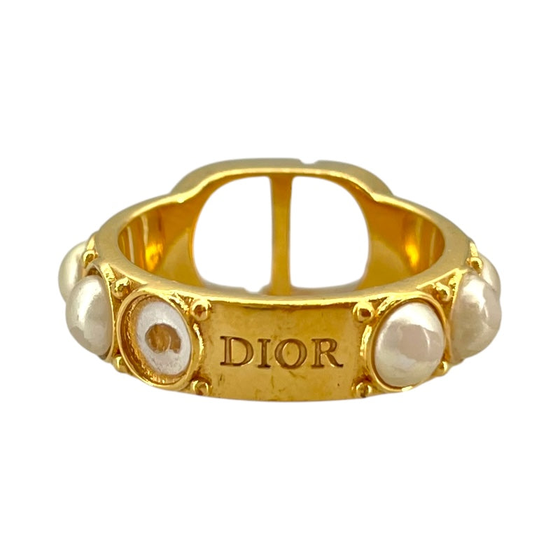 クリスチャン・ディオール Christian Dior 30モンテーニュリング ゴールド 真鍮/パール アクセサリー