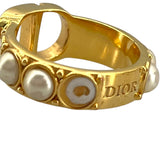 クリスチャン・ディオール Christian Dior 30モンテーニュリング ゴールド 真鍮/パール アクセサリー