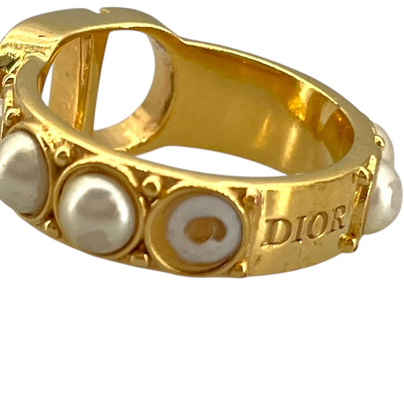 クリスチャン・ディオール Christian Dior 30モンテーニュリング ゴールド 真鍮/パール アクセサリー