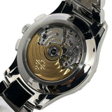 パテック・フィリップ PATEK PHILIPPE コンプリケーション アニュアルカレンダー フライバック クロノグラフ 5905/1A-001 オリーブグリーン・ソレイユ SS 自動巻き メンズ 腕時計