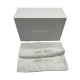ジミーチュウ JIMMY CHOO ビジュー装飾ニットスリッポン ホワイト レディース スリッポン