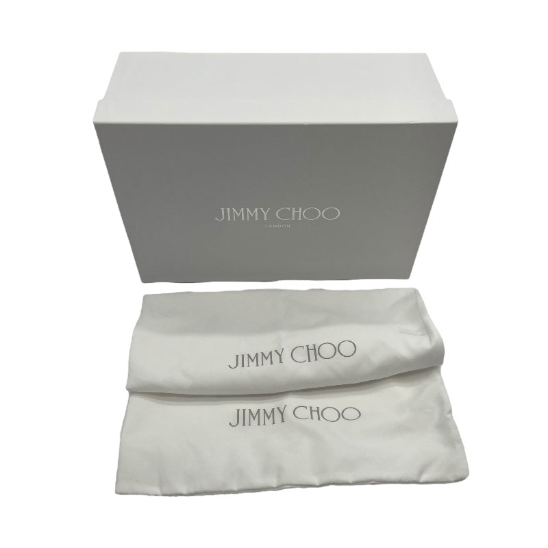 ジミーチュウ JIMMY CHOO ビジュー装飾ニットスリッポン ホワイト レディース スリッポン