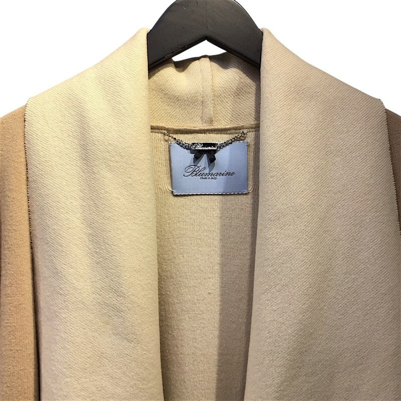 ブルマリン BLUMARINE ニットコート AW/F 1 44 イタリア製 ベージュ ウール/カシミヤ/ナイロン レディース その他アウター