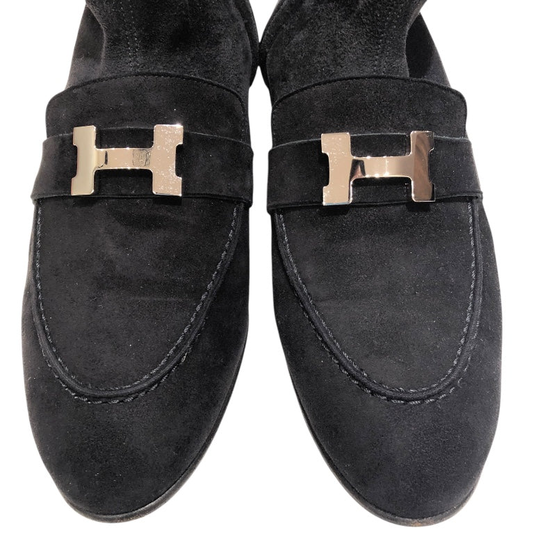 エルメス HERMES サントノーレコンスタンスショートブーツ ブラック レディース ブーツ