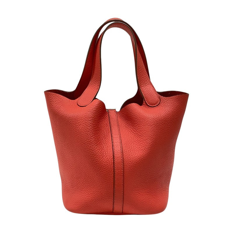 エルメス HERMES ピコタンロックMM □R刻 ローズジャイプール シルバー金具 トリヨンクレマンス レディース ハンドバッグ