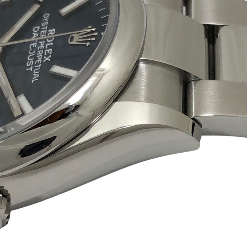 ロレックス ROLEX デイトジャスト36 ランダムシリアル 126200 ブライトブルー フルーテッドモチーフ オイスターブレス SS メンズ 腕時計