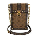 ルイ・ヴィトン LOUIS VUITTON ポシェット・トランク ヴェルティカル M67873 モノグラム・リバース キャンバス レディース ショルダーバッグ