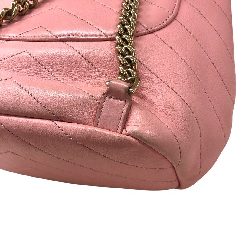 シャネル CHANEL Vステッチバッグパック AS0640 ピンク ゴールド金具 カーフ レディース リュック・デイパック