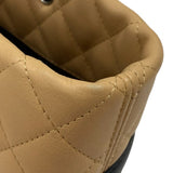 シャネル CHANEL カンボンライントートPM A25166 ベージュ×ブラック カーフ レディース ハンドバッグ