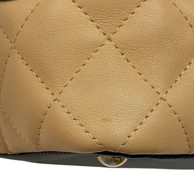 シャネル CHANEL カンボンライントートPM A25166 ベージュ×ブラック カーフ レディース ハンドバッグ