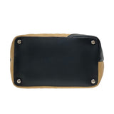 シャネル CHANEL カンボンライントートPM A25166 ベージュ×ブラック カーフ レディース ハンドバッグ