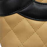 シャネル CHANEL カンボンライントートPM A25166 ベージュ×ブラック カーフ レディース ハンドバッグ