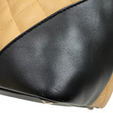 シャネル CHANEL カンボンライントートPM A25166 ベージュ×ブラック カーフ レディース ハンドバッグ