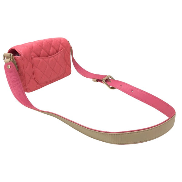 シャネル CHANEL マトラッセスモールショルダーバッグ AS2273 ピンク ゴールド金具 ソフトキャビアスキン レディース ショルダーバッグ