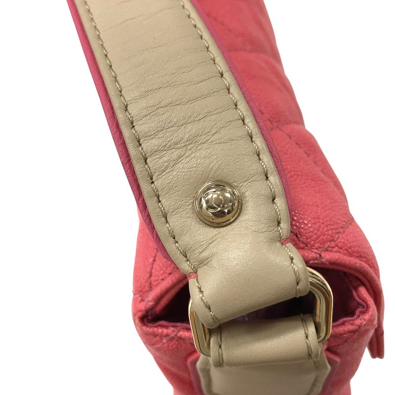 シャネル CHANEL マトラッセスモールショルダーバッグ AS2273 ピンク ゴールド金具 ソフトキャビアスキン レディース ショルダーバッグ