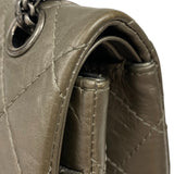 シャネル CHANEL 2.55 ラージ フラップバッグ A37587 15番台 ブロンズ エイジドカーフ レディース ショルダーバッグ