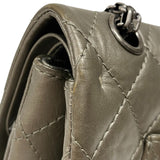 シャネル CHANEL 2.55 ラージ フラップバッグ A37587 15番台 ブロンズ エイジドカーフ レディース ショルダーバッグ