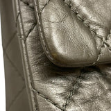 シャネル CHANEL 2.55 ラージ フラップバッグ A37587 15番台 ブロンズ エイジドカーフ レディース ショルダーバッグ