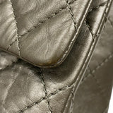 シャネル CHANEL 2.55 ラージ フラップバッグ A37587 15番台 ブロンズ エイジドカーフ レディース ショルダーバッグ