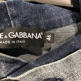 ドルチェ＆ガッバーナ Dolce & Gabbana ロゴプリントデニムスウェットパーカー G9ZU0T コットン メンズ パーカー