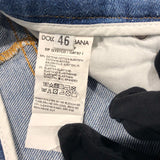 ドルチェ＆ガッバーナ Dolce & Gabbana ダメージデニムパンツ GY07CD ブルー コットン メンズ デニムパンツ