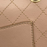 シャネル CHANEL マトラッセ25 A01112 24番台 ベージュ カーフスキン レディース ショルダーバッグ