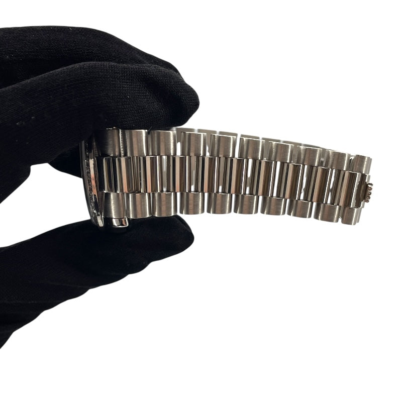 ロレックス ROLEX デイデイト36 ホリコン アイスブルー K番 118346A アイスブルー Pt950 自動巻き メンズ 腕時計