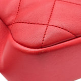 シャネル CHANEL マトラッセトップハンドルバッグ AS1358 29番台 レッド ゴールド金具 ラムスキン レディース ショルダーバッグ
