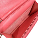 シャネル CHANEL マトラッセ チェーンウォレット A84428 ピンク シルバー金具 キャビア レディース ショルダーバッグ
