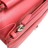 シャネル CHANEL マトラッセ チェーンウォレット A84428 ピンク シルバー金具 キャビア レディース ショルダーバッグ