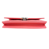 シャネル CHANEL マトラッセ チェーンウォレット A84428 ピンク シルバー金具 キャビア レディース ショルダーバッグ