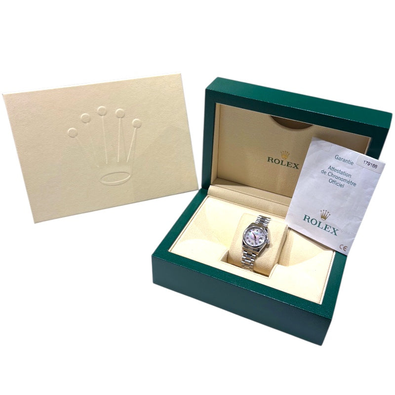 ロレックス ROLEX デイトジャスト26　ピンクシェル 179166NG ピンクシェル レディース 腕時計