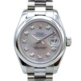 ロレックス ROLEX デイトジャスト26　ピンクシェル 179166NG ピンクシェル レディース 腕時計