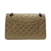 シャネル CHANEL 2.55 ラージフラップバッグ A37586 ゴールド シルバー金具 エイジドカーフ レディース ショルダーバッグ
