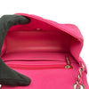 シャネル CHANEL ミニマトラッセ18 A35200 17番台 ピンク/シルバー金具 マットキャビアスキン レディース ショルダーバッグ