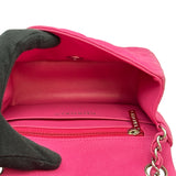 シャネル CHANEL ミニマトラッセ18 A35200 17番台 ピンク/シルバー金具 マットキャビアスキン レディース ショルダーバッグ