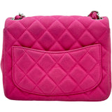 シャネル CHANEL ミニマトラッセ18 A35200 17番台 ピンク/シルバー金具 マットキャビアスキン レディース ショルダーバッグ