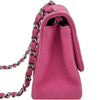 シャネル CHANEL ミニマトラッセ18 A35200 17番台 ピンク/シルバー金具 マットキャビアスキン レディース ショルダーバッグ
